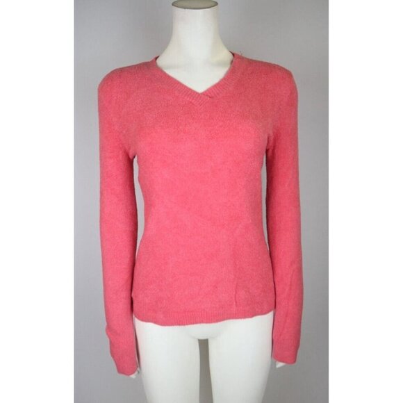 CROFT & BARROW - WOMEN'S PINK SOFT TEXTURED PULLOVER SWEATER - SIZE S - Picture 2 of 6